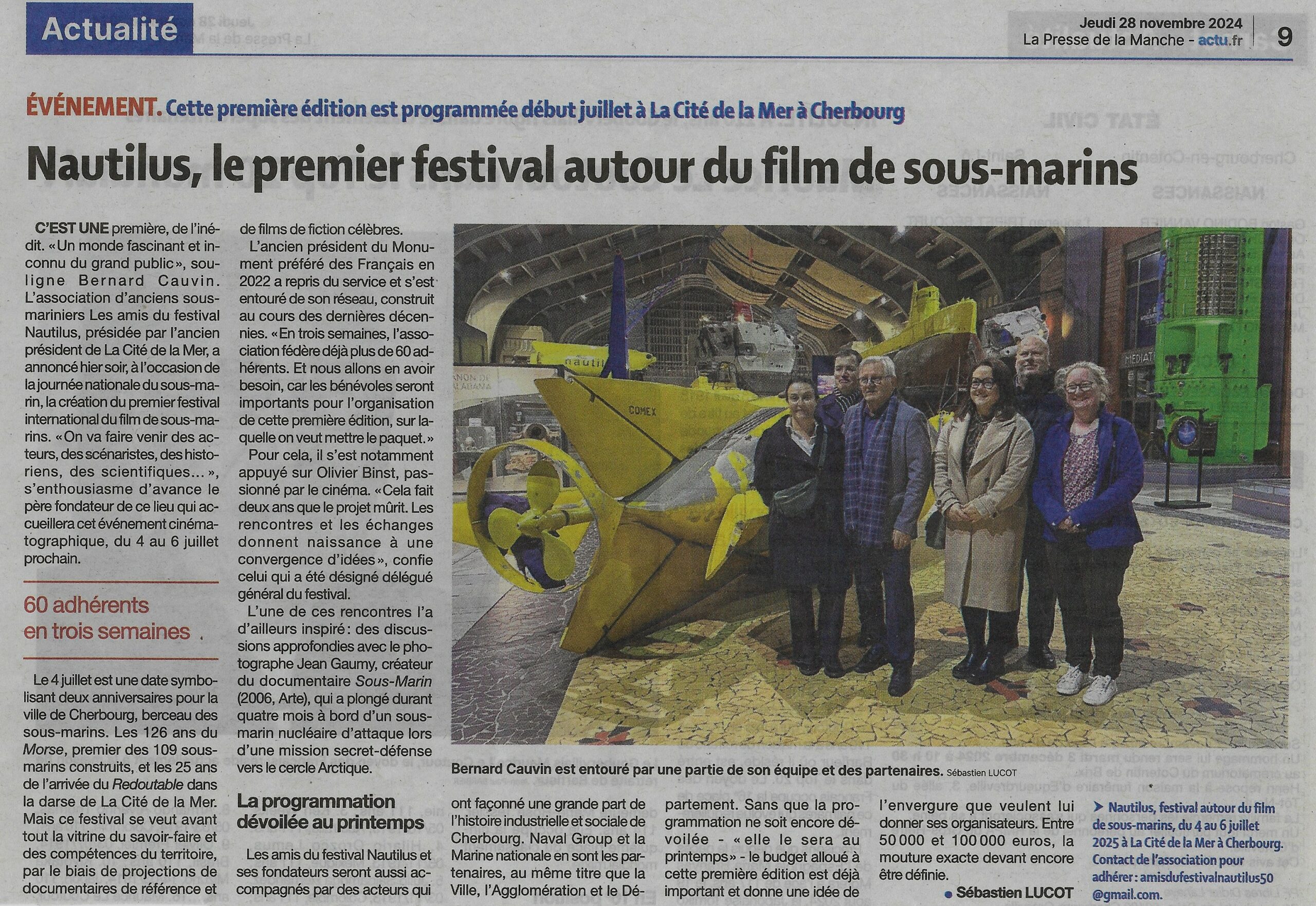 Lire la suite à propos de l’article Naissance d’un Festival International des Films de Sous-Marins